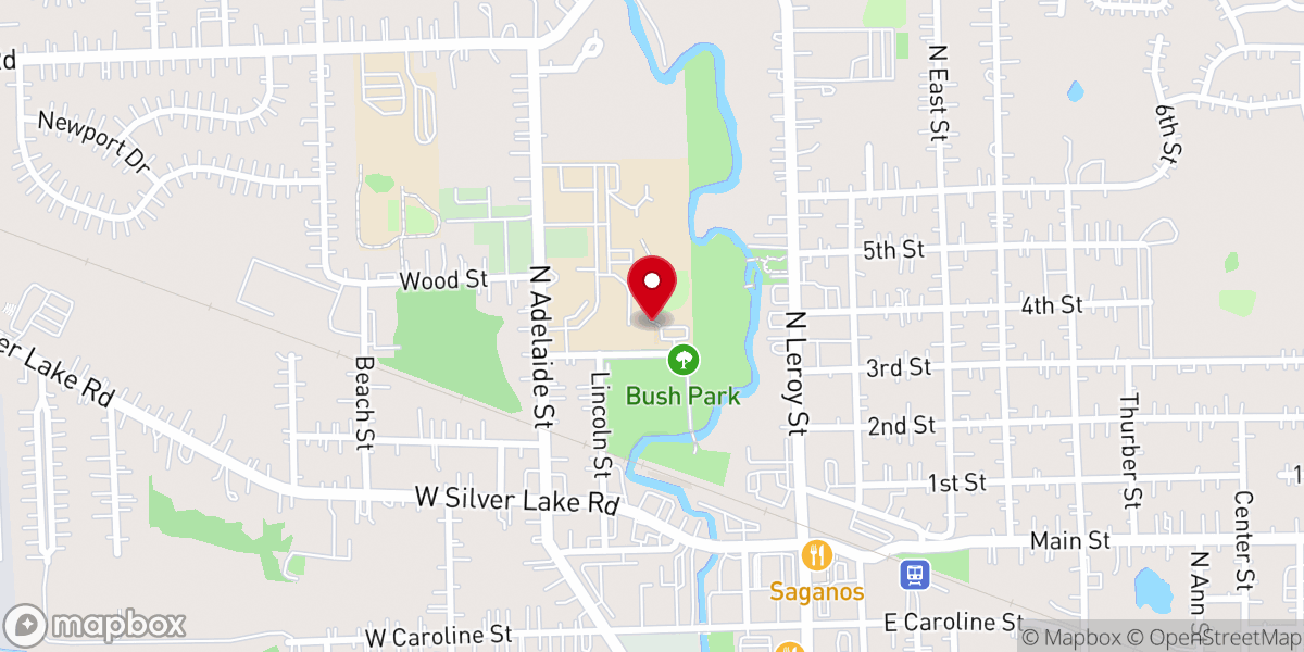 Map showing location of Knights of Columbus
