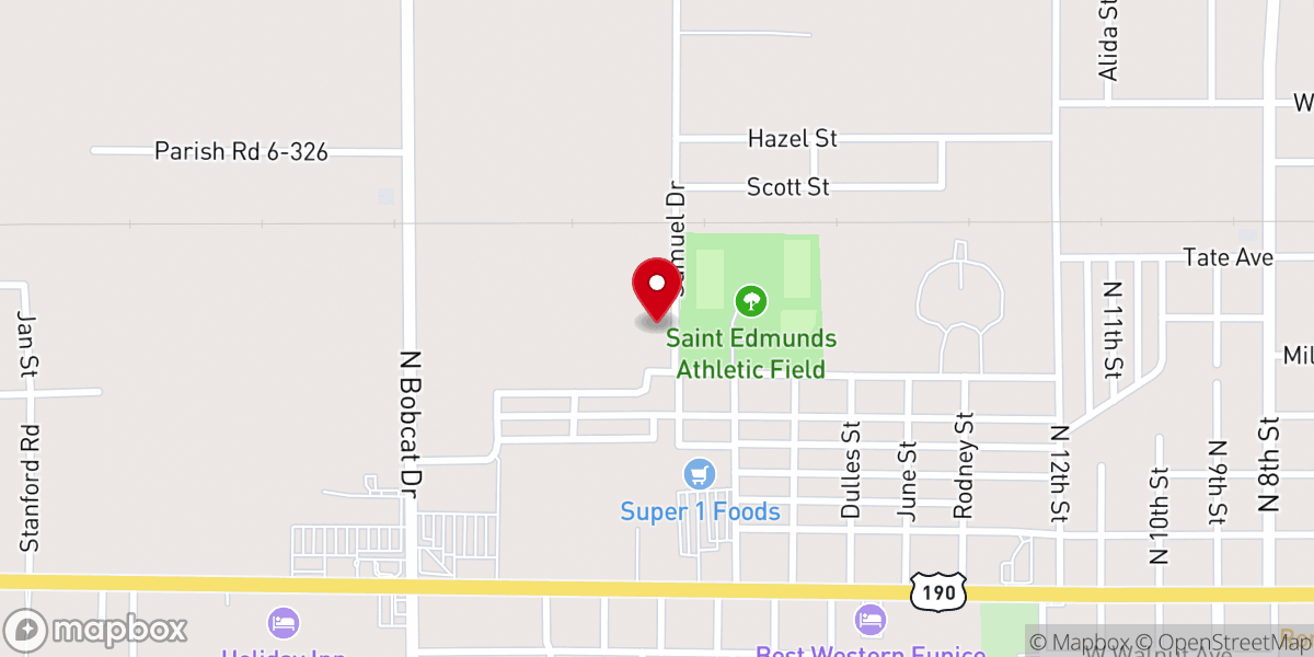 Map showing location of Northwest Community Center