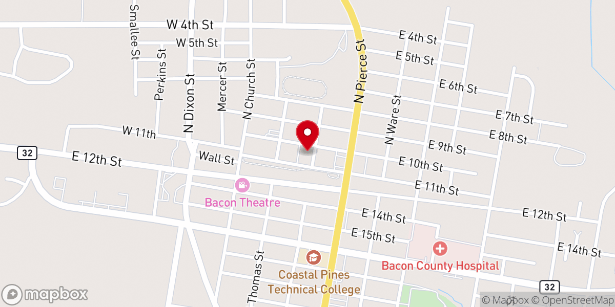 Map showing location of Alma Church of God