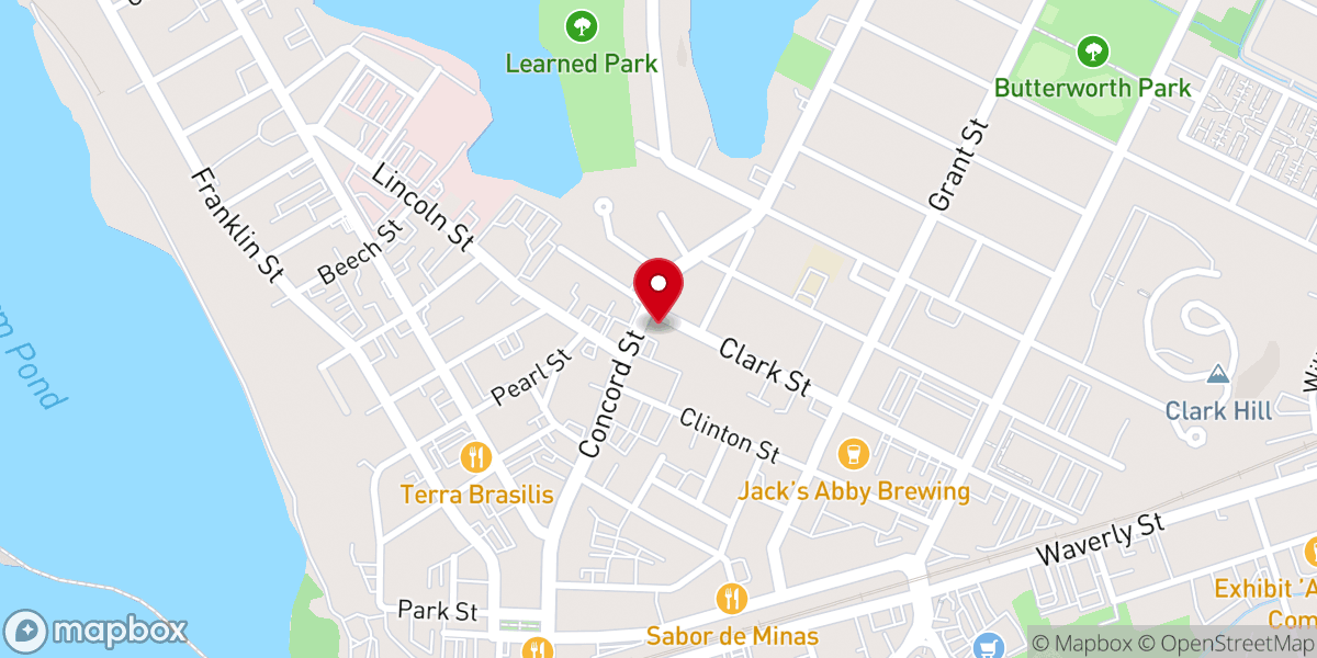 Map showing location of Philadelphia Baptist Church