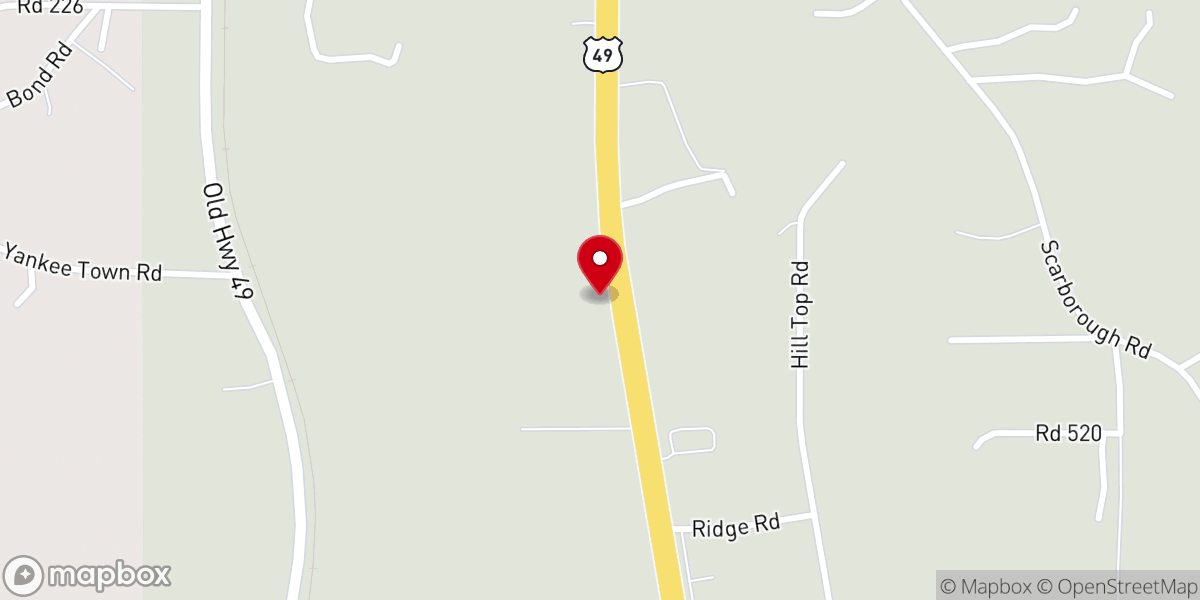 Map showing location of Restoration Life Church