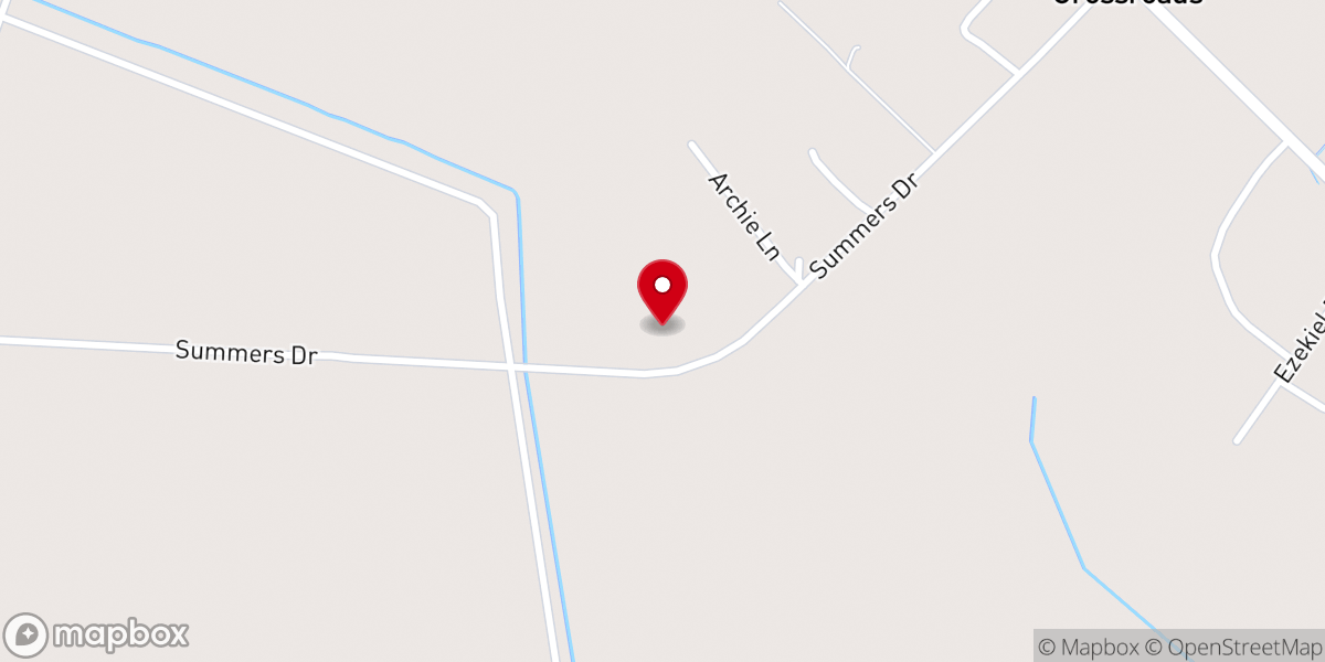 Map showing location of Sand Hill United Methodist Church