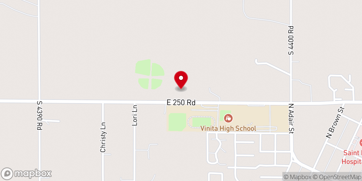 Map showing location of Alivechurchvinita TV Inc