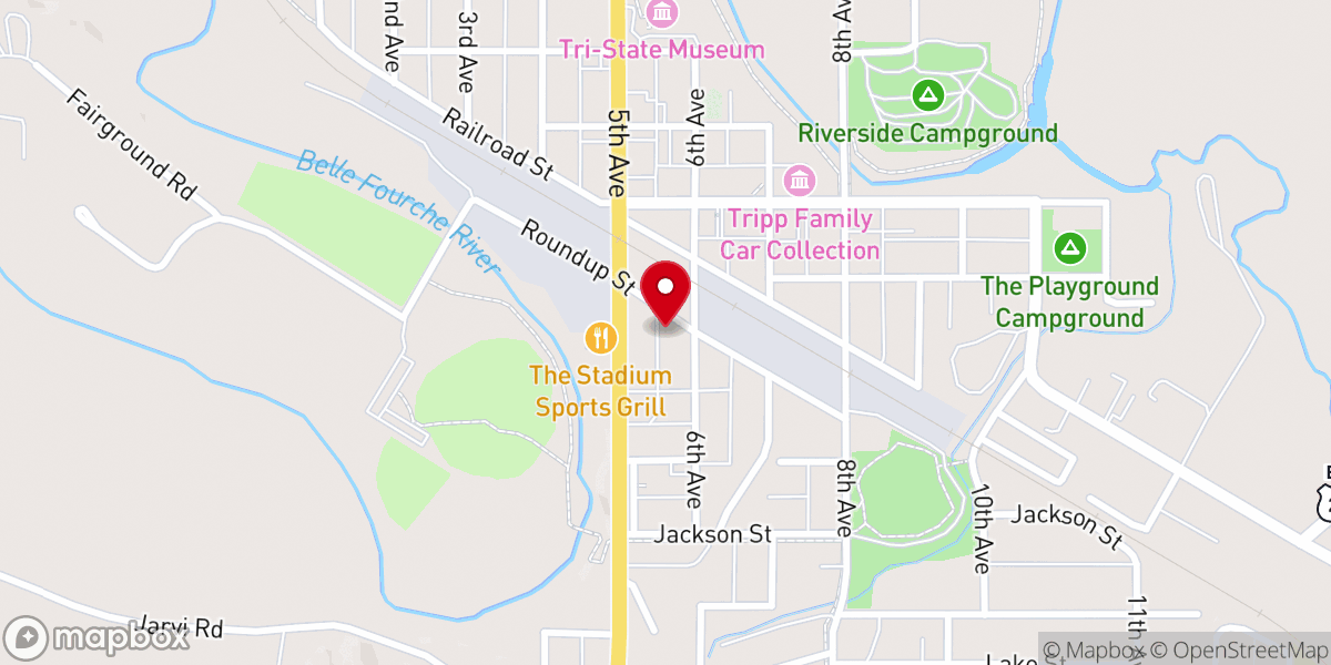 Map showing location of St James Episcopal Church