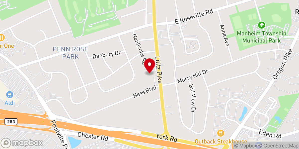 Map showing location of St Andrew Ukrainian Catholic Church