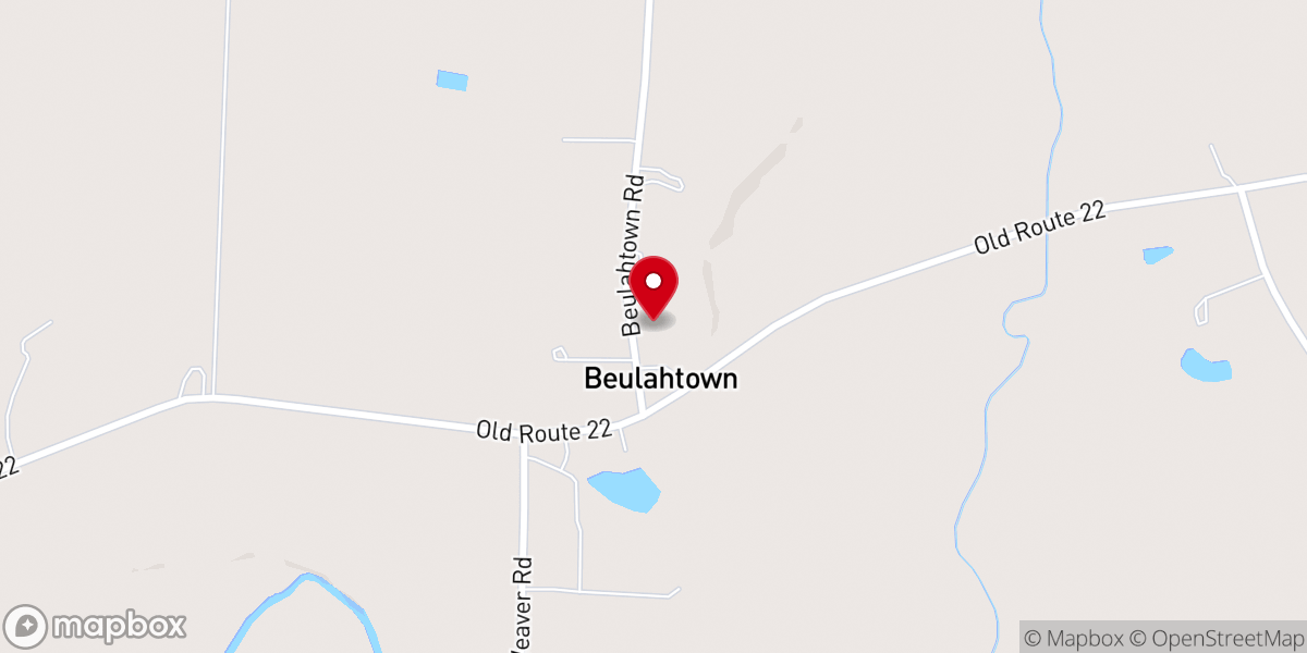 Map showing location of Holly Springs Free Will Baptist