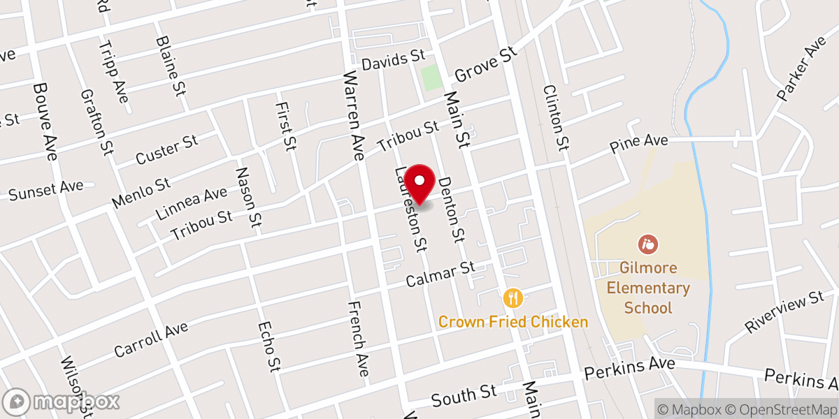 Map showing location of Gethsemane Seventh-day Adventist Church
