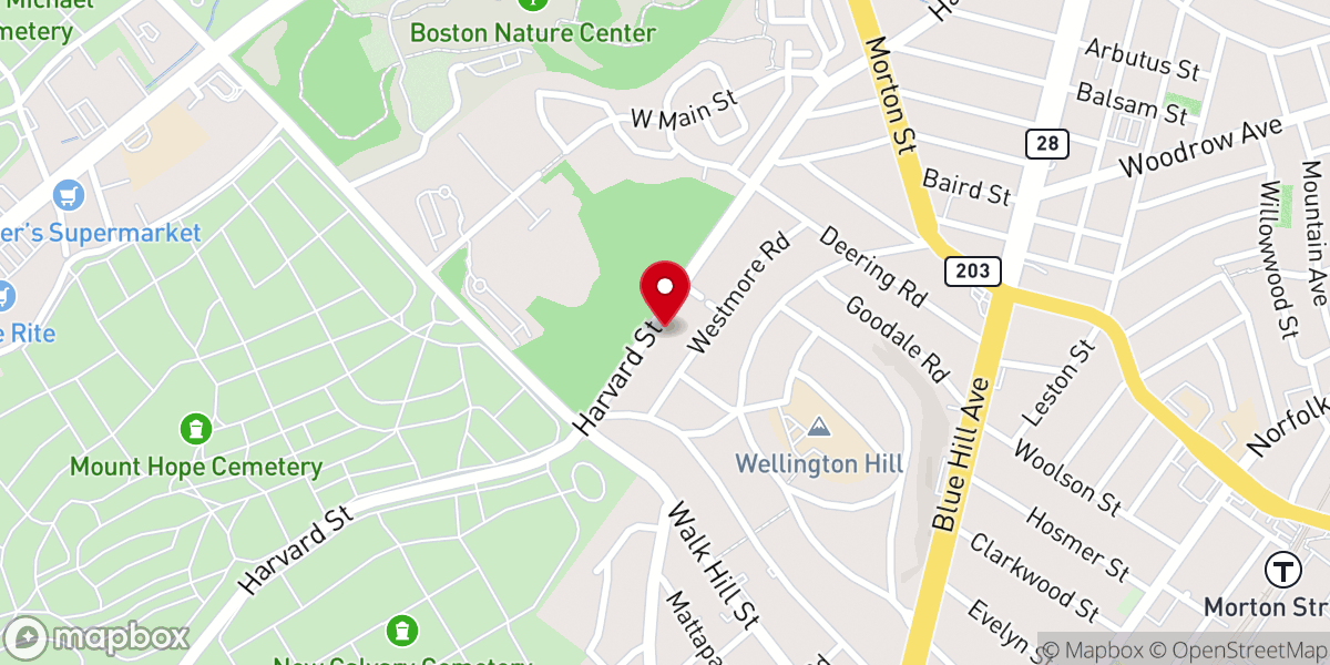 Map showing location of Christ Apostolic Church New England Districts Coordinating Council