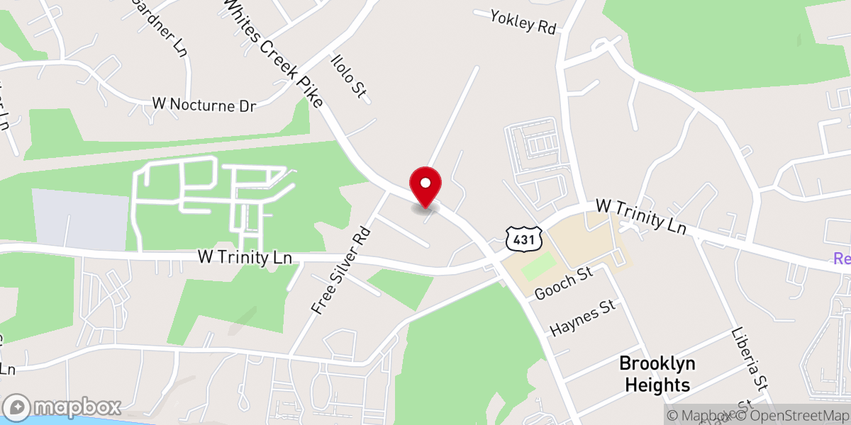 Map showing location of Saint Peters African Methodist Episcopal Church