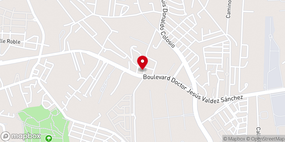 Map showing location of Iglesia Bautista Fundamental Victoria