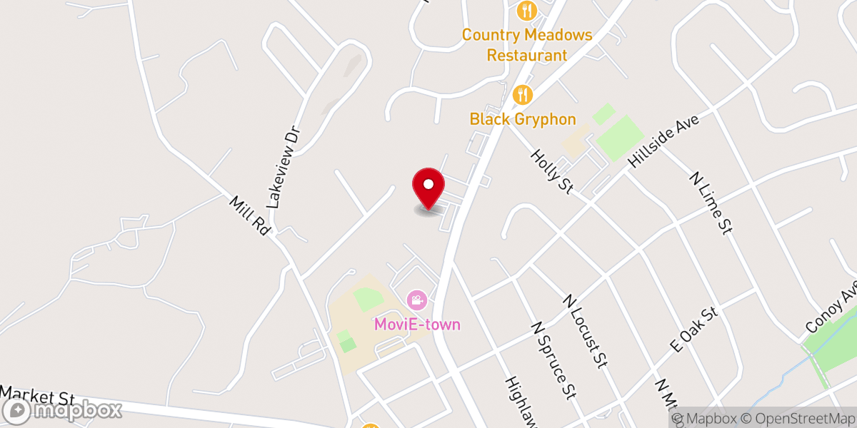 Map showing location of Dove Christian Fellowship