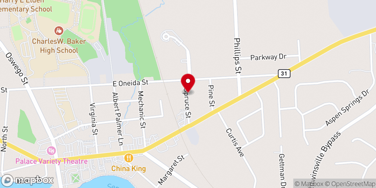Map showing location of St Arsema Ethiopian Orthodox Tewhdo Church in Syracuse Corp