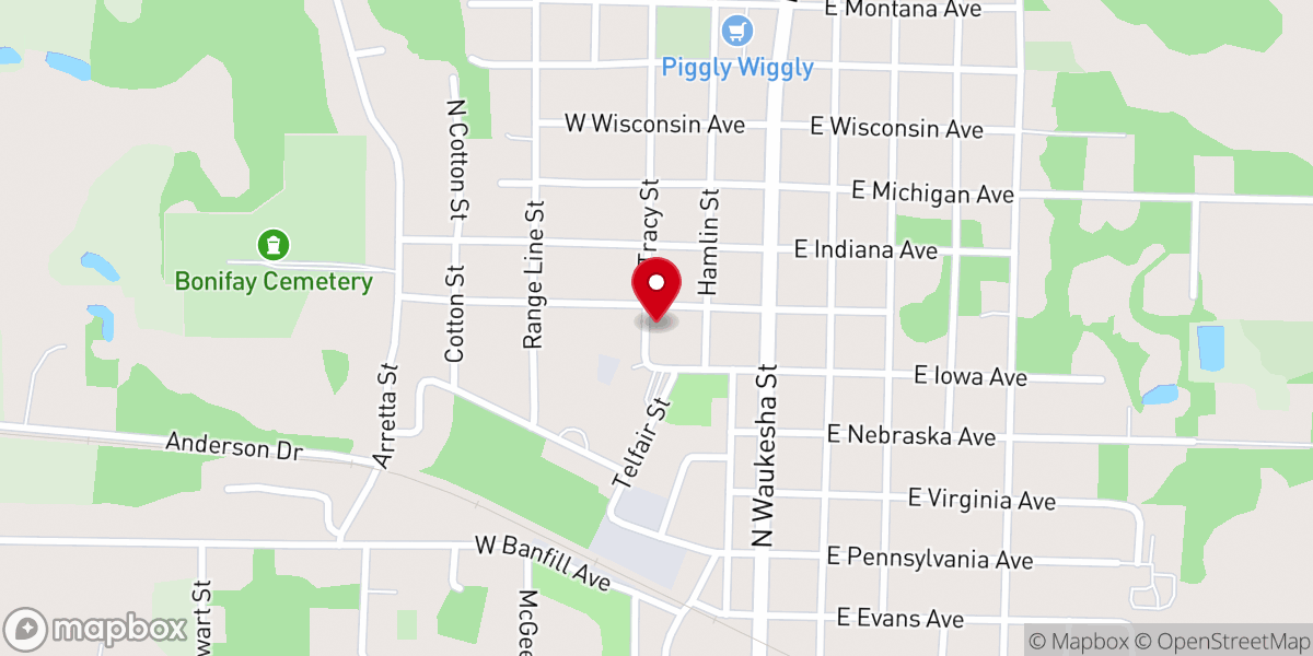 Map showing location of Holmes Foundation