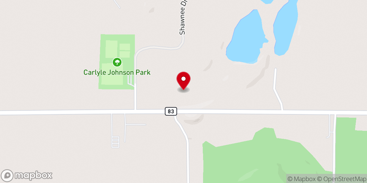Map showing location of Bigfork Christian Church