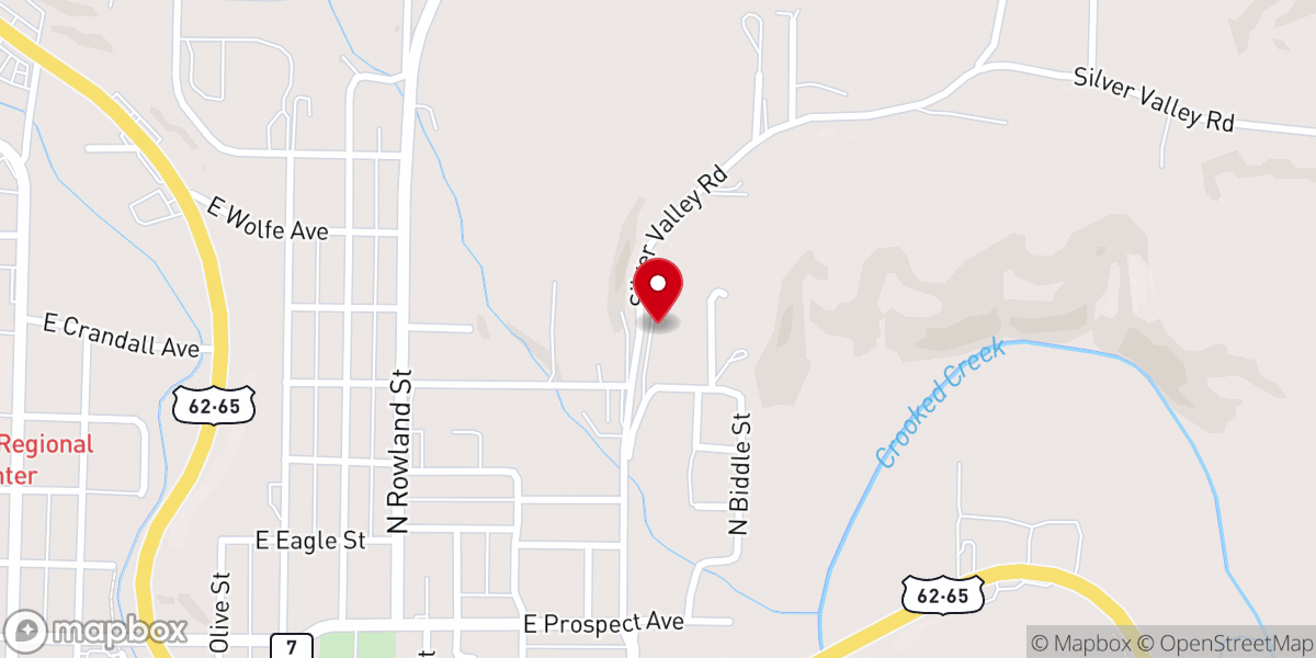 Map showing location of Old Time Pentecost Church