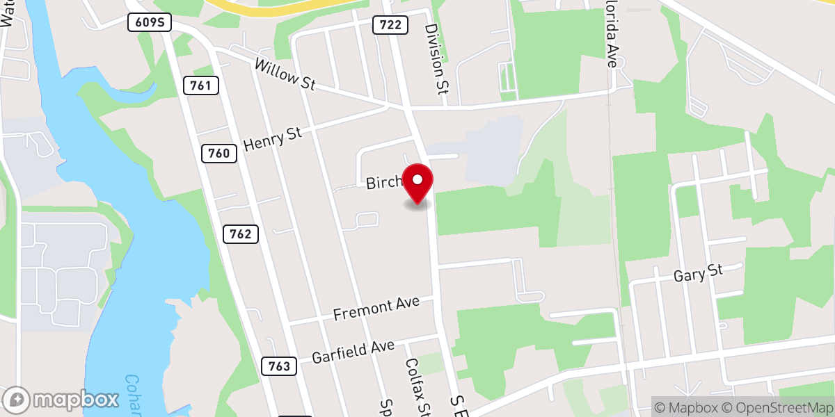 Map showing location of S C House of Jacob