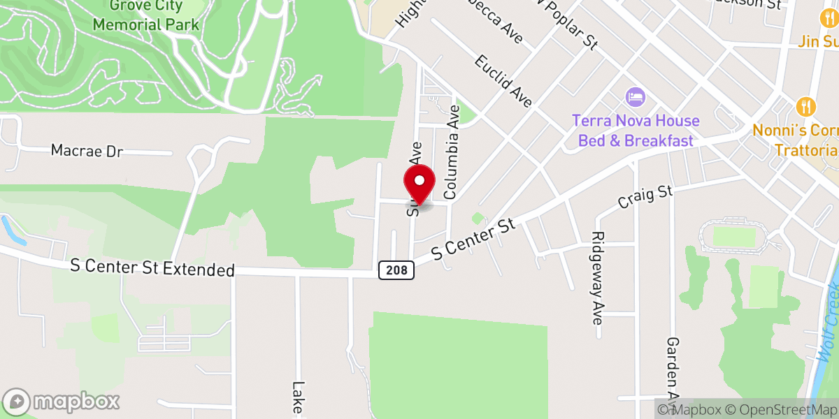 Map showing location of Cotner David
