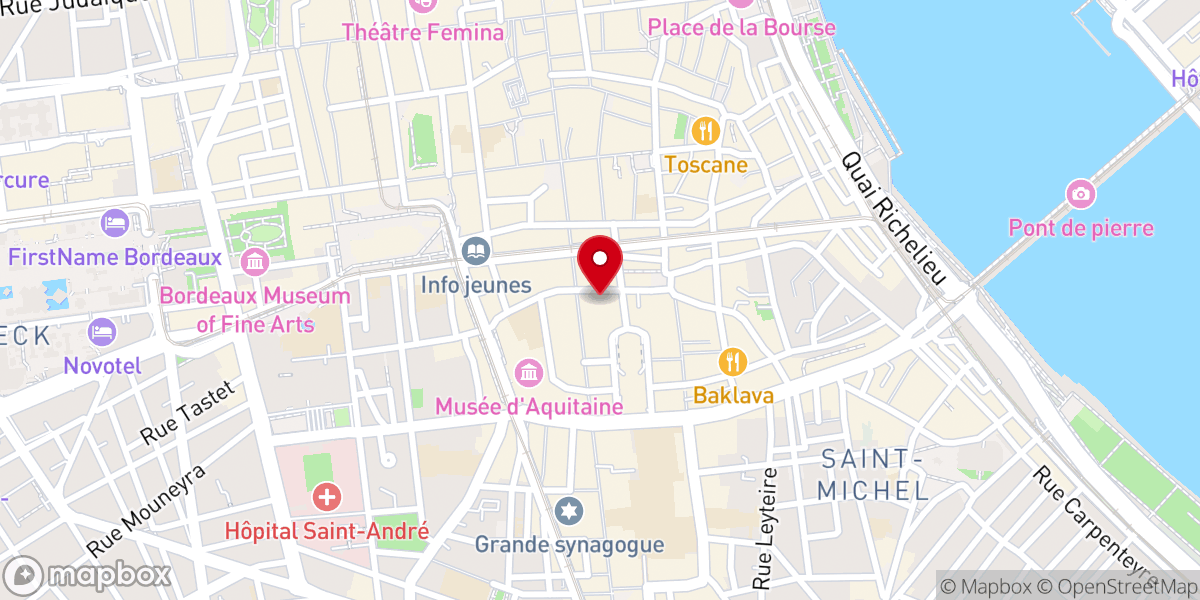 Map showing location of Couvent des Dominicains