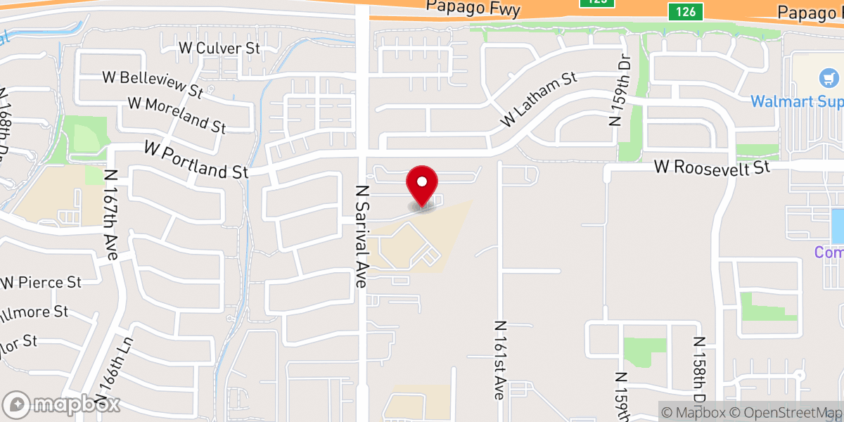 Map showing location of Christ Presbyterian Columbarium