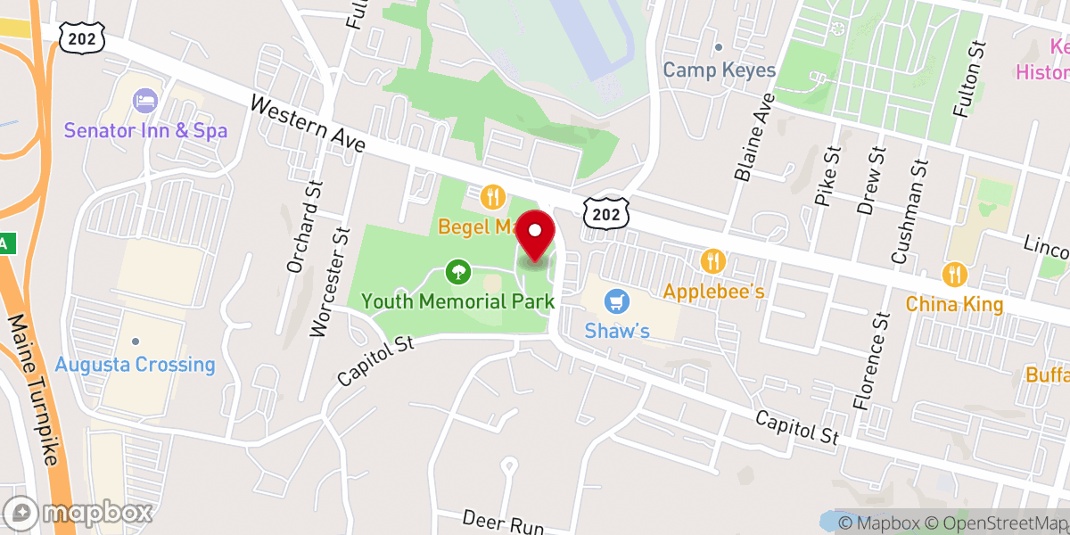 Map showing location of Calvary Chapel Augusta