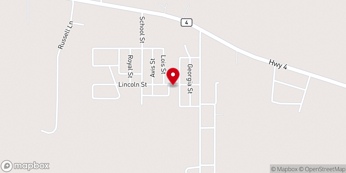 Map showing location of Greater Morningstar Baptist