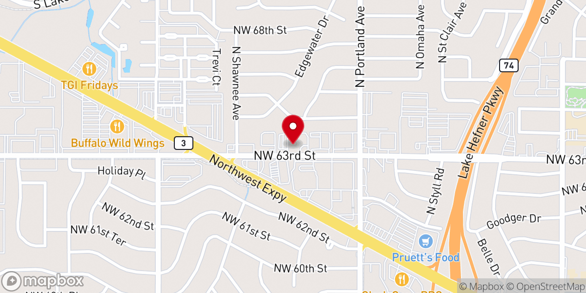 Map showing location of Mayflower Congregational Church