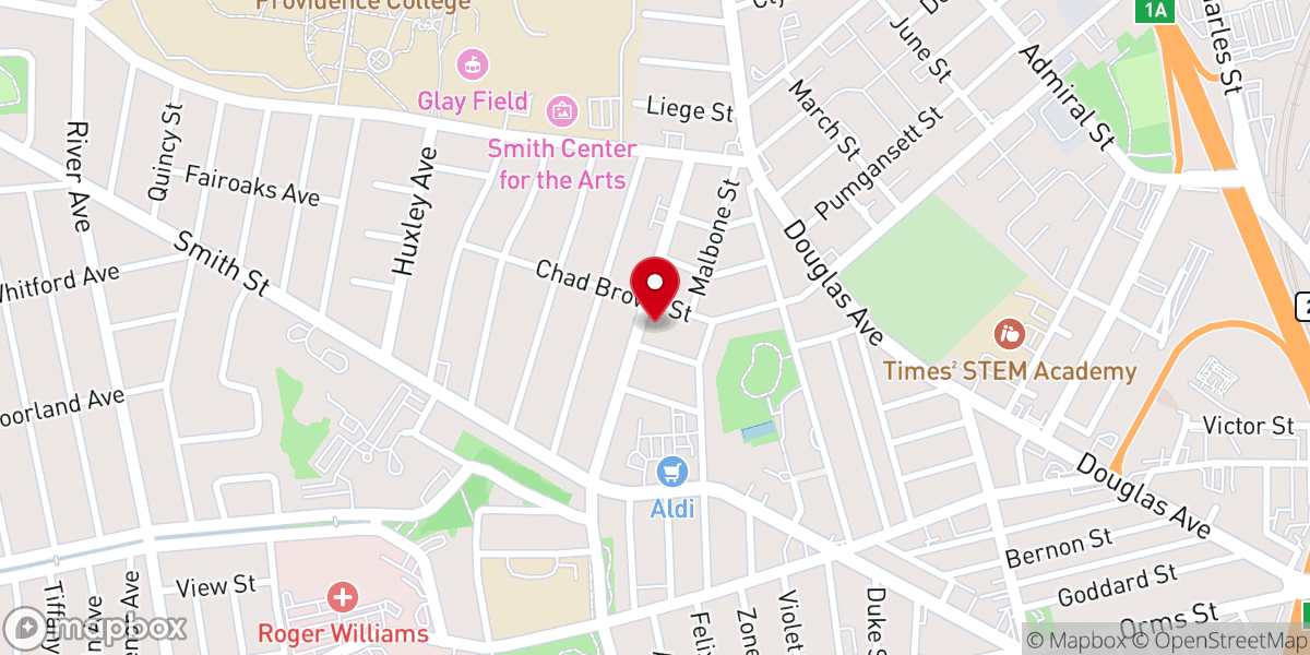 Map showing location of Gosepel Tabernacle Church