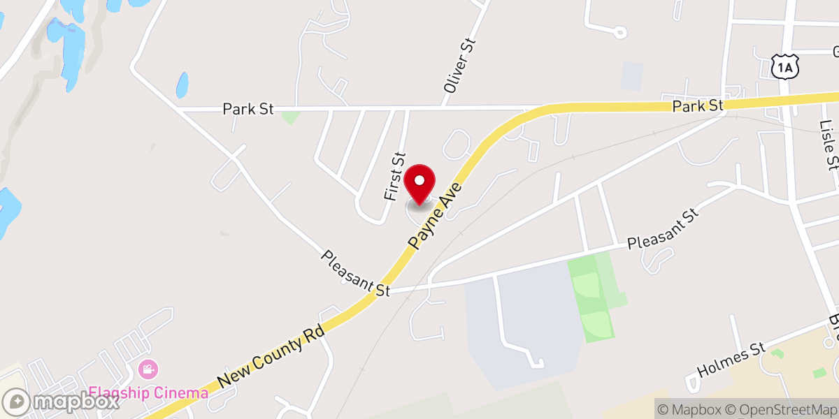 Map showing location of Salvation Army Church
