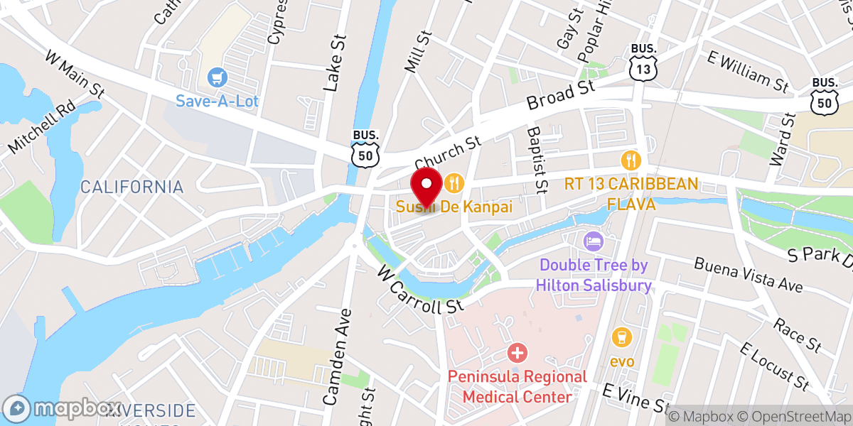 Map showing location of House of Prayer Ministries
