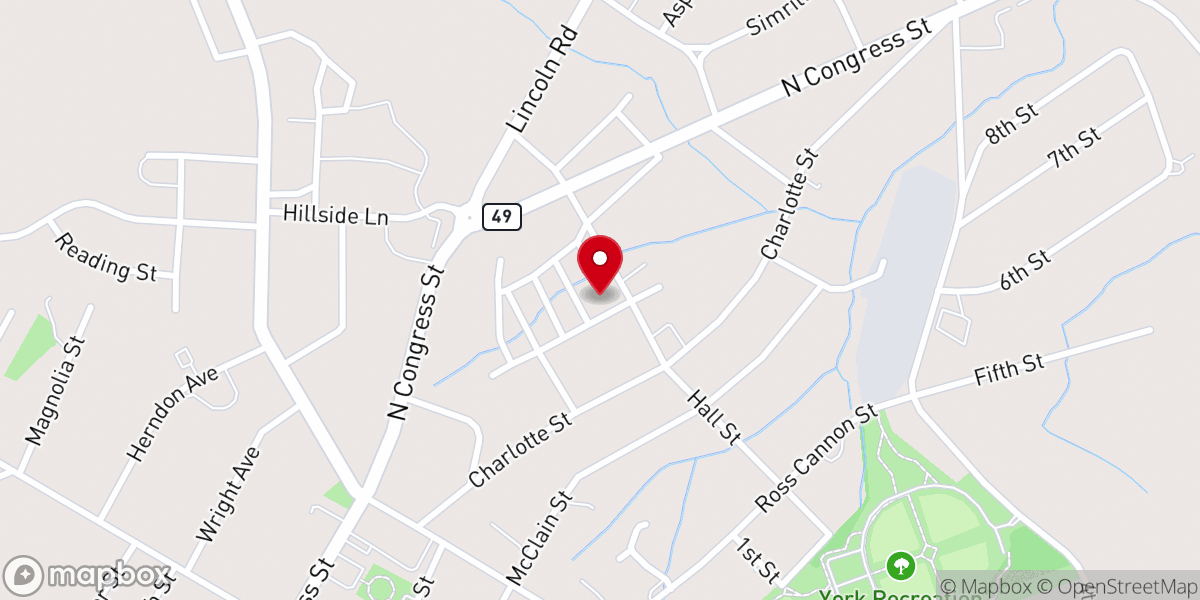 Map showing location of Tabernacle of Praise