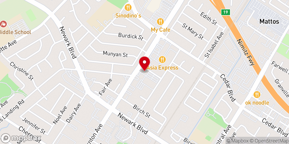 Map showing location of St. Edward Catholic Church