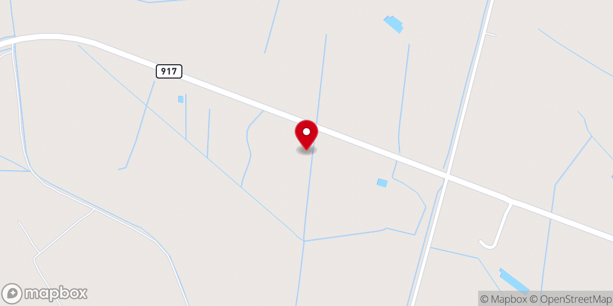 Map showing location of Mill Branch Baptist Church