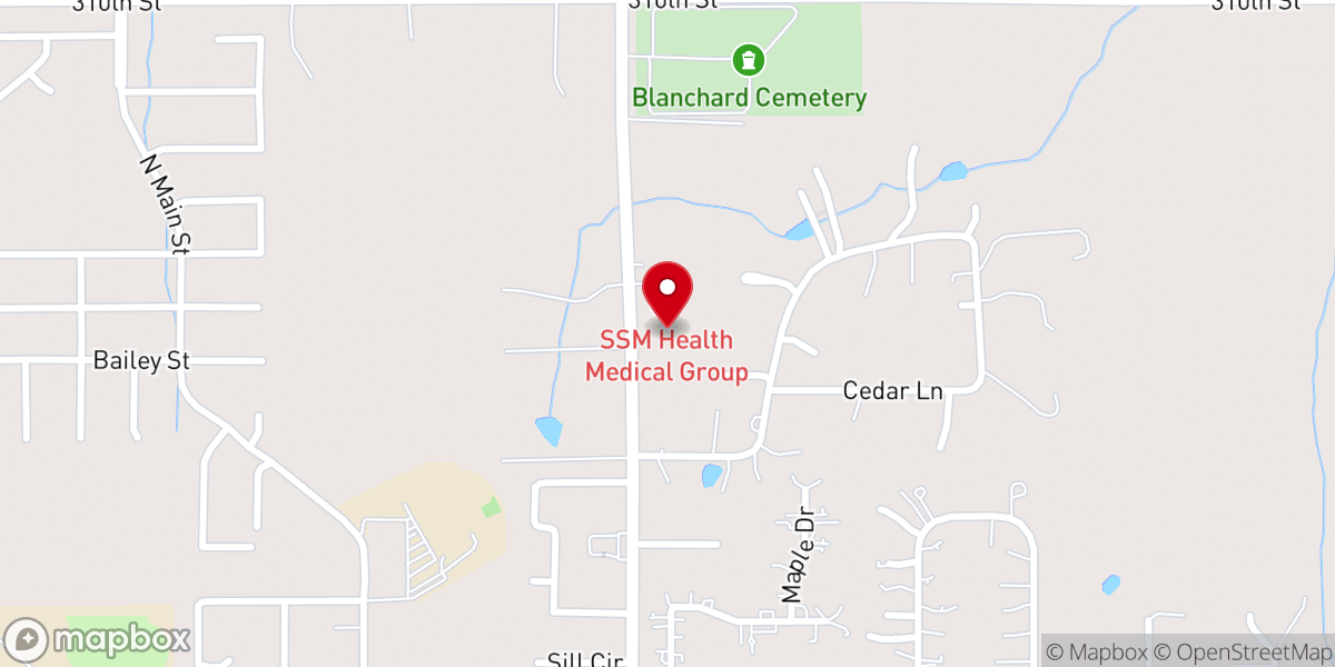 Map showing location of Restore Christian Church