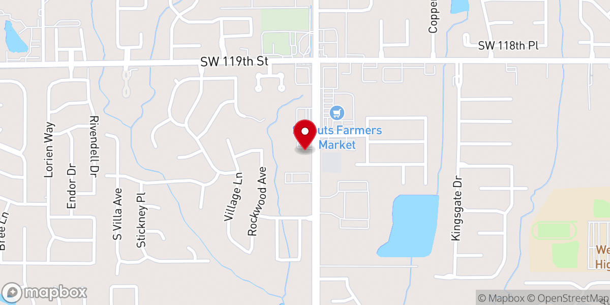 Map showing location of New Hope Christian Church