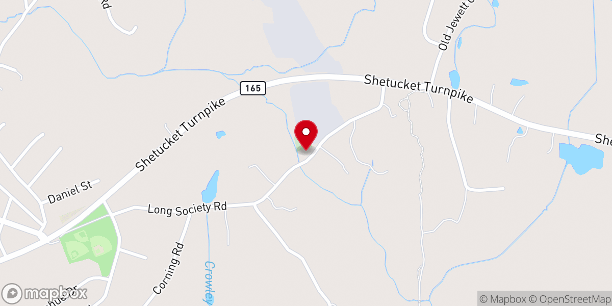 Map showing location of Long Society Congregational Church