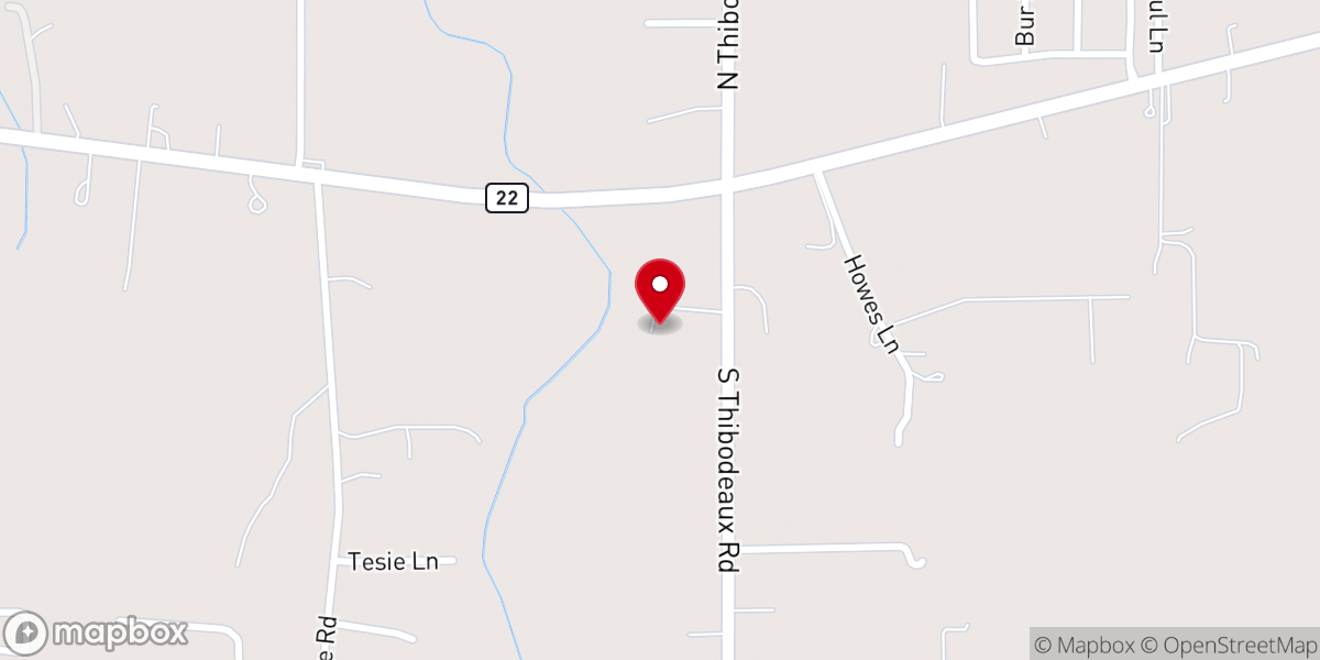 Map showing location of Wesley Chapel Ponchatoula