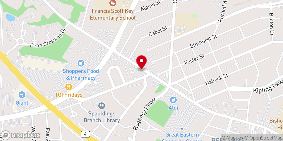 Map showing location of Grace Center (Abounding Grace Church International)