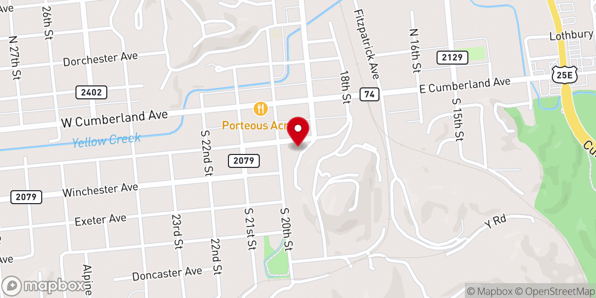 Map showing location of Saint Julian Catholic Church