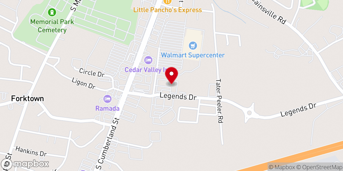 Map showing location of Iglesia Cristiana Una Esperanza Viva Lebanon
