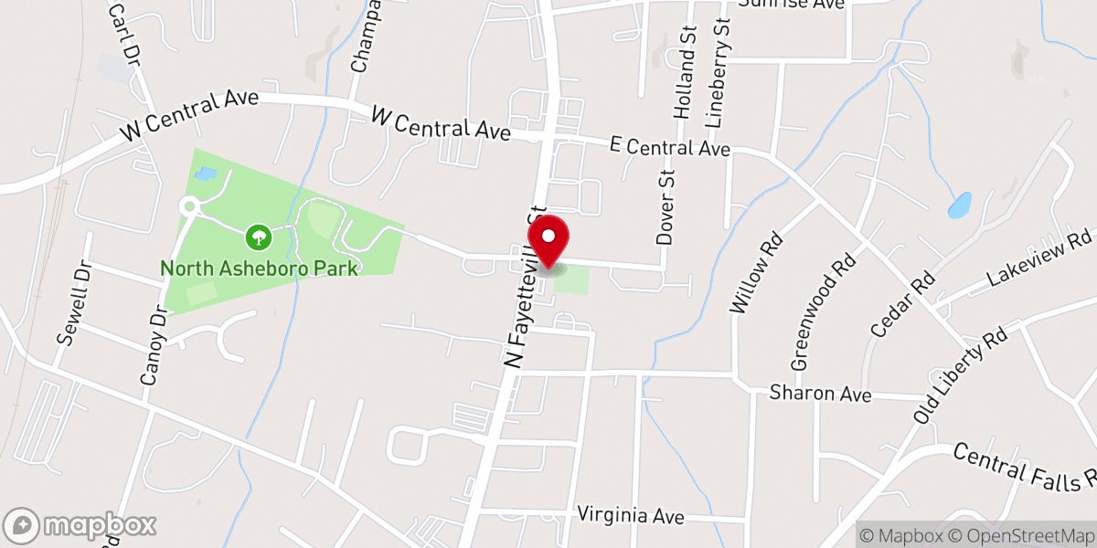 Map showing location of Neighbors Grove Wesleyan Church