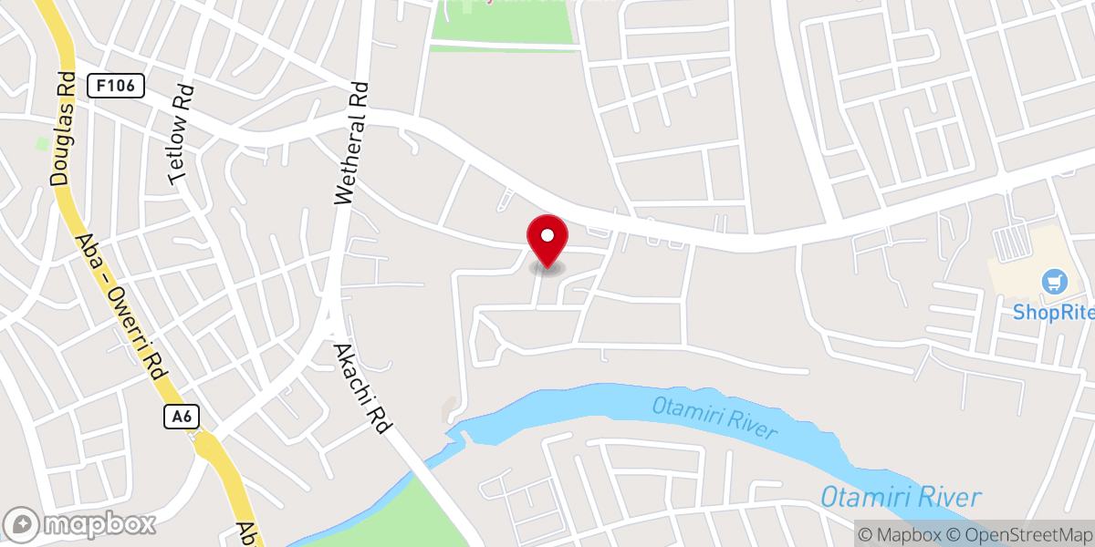 Map showing location of Charismatic Renewal Ministries Holy Ghost Tabernacle