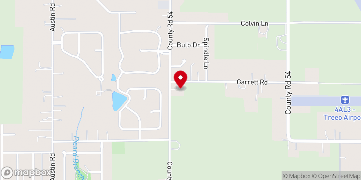 Map showing location of Thrive Church Daphne