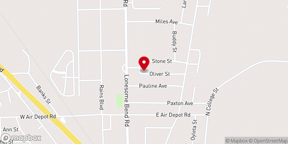 Map showing location of Glencoe Bible Methodist Church