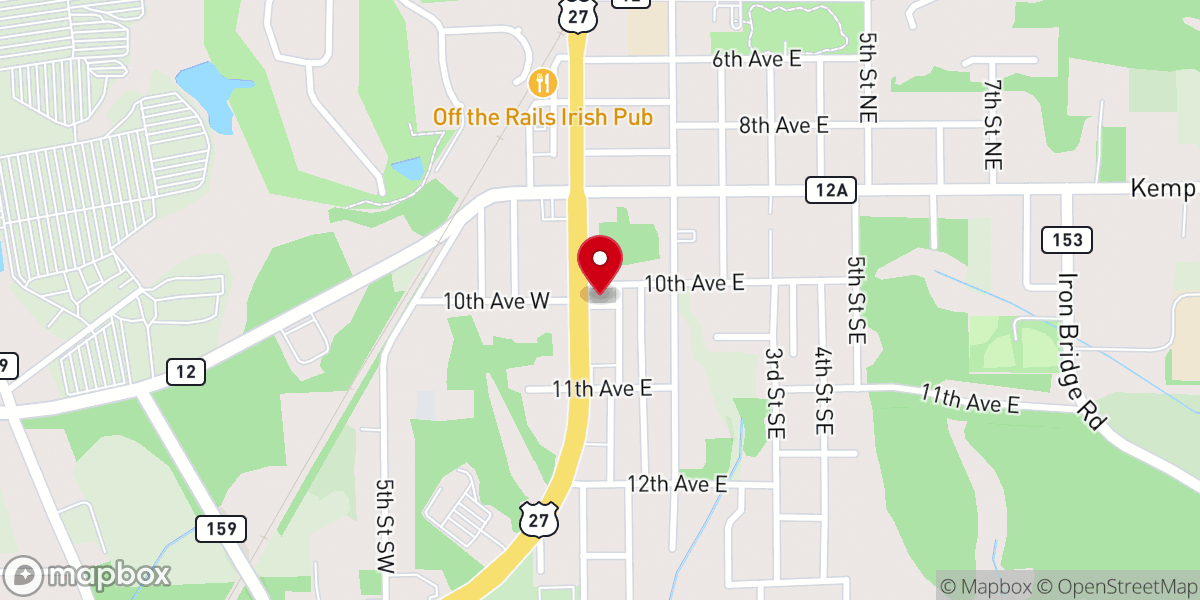 Map showing location of New Life Tabernacle at Havana