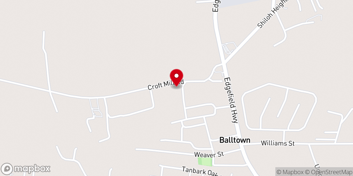 Map showing location of Aiken First Assembly of God