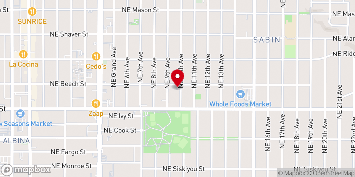 Map showing location of New Freedom Assembly Church of God in Christ