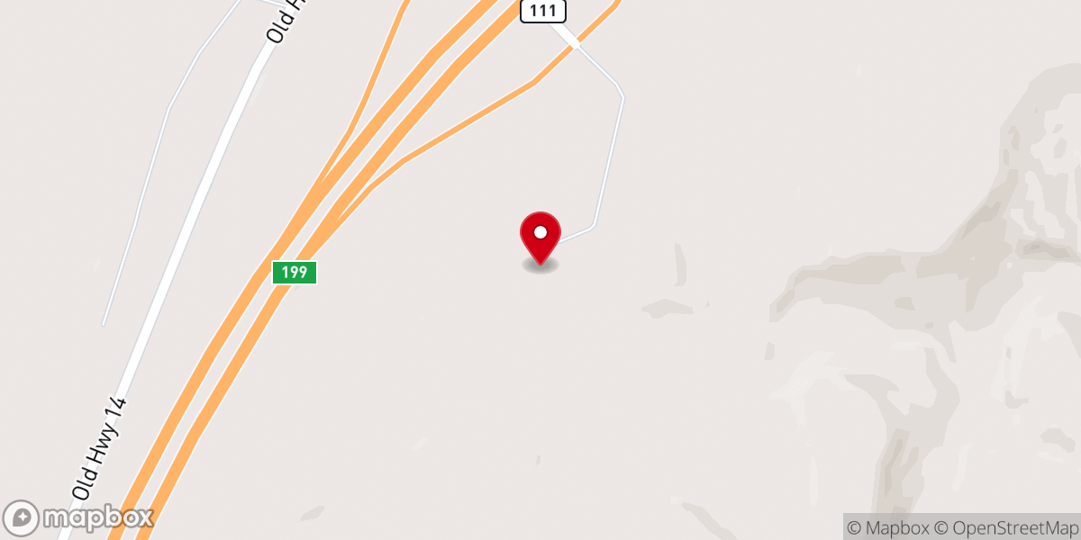 Map showing location of Black Hills Cowboy Church