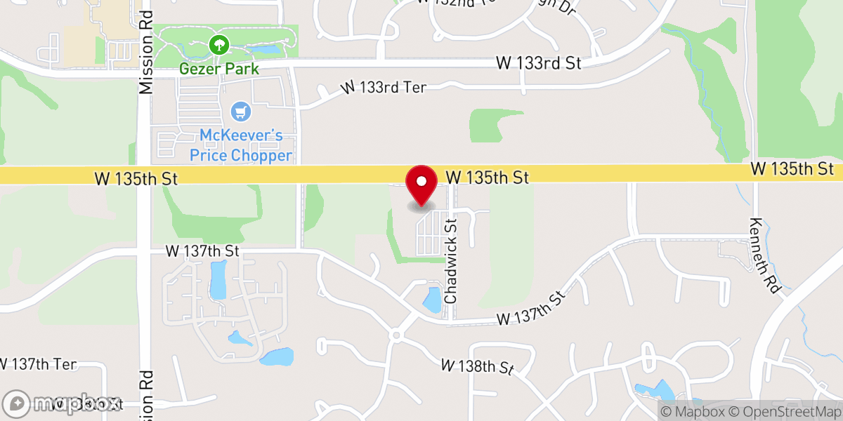 Map showing location of Lord of Life Lutheran Church