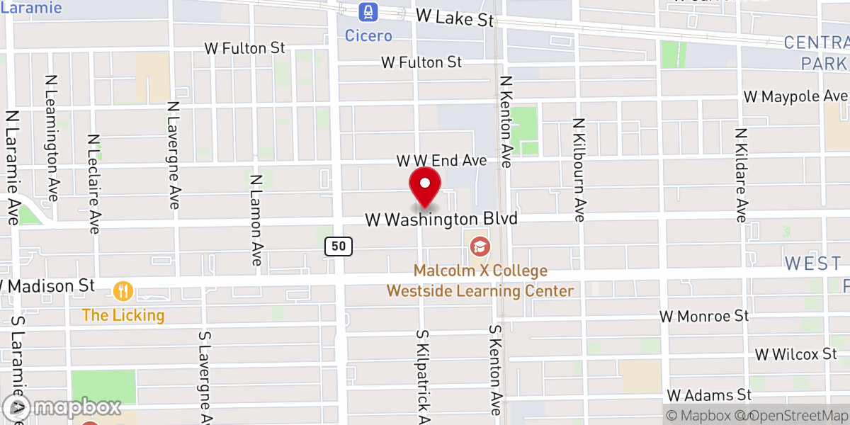 Map showing location of Unity Tabernacle C.OGI.C