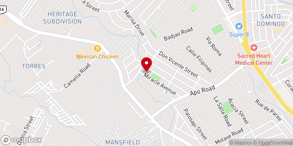 Map showing location of Charismatic Evangelical Ministries International